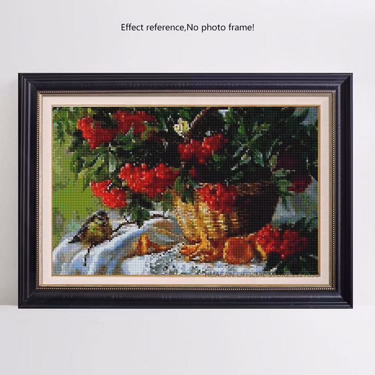 Diamanttavla (R) Rönnbär Och Svampar 50x40