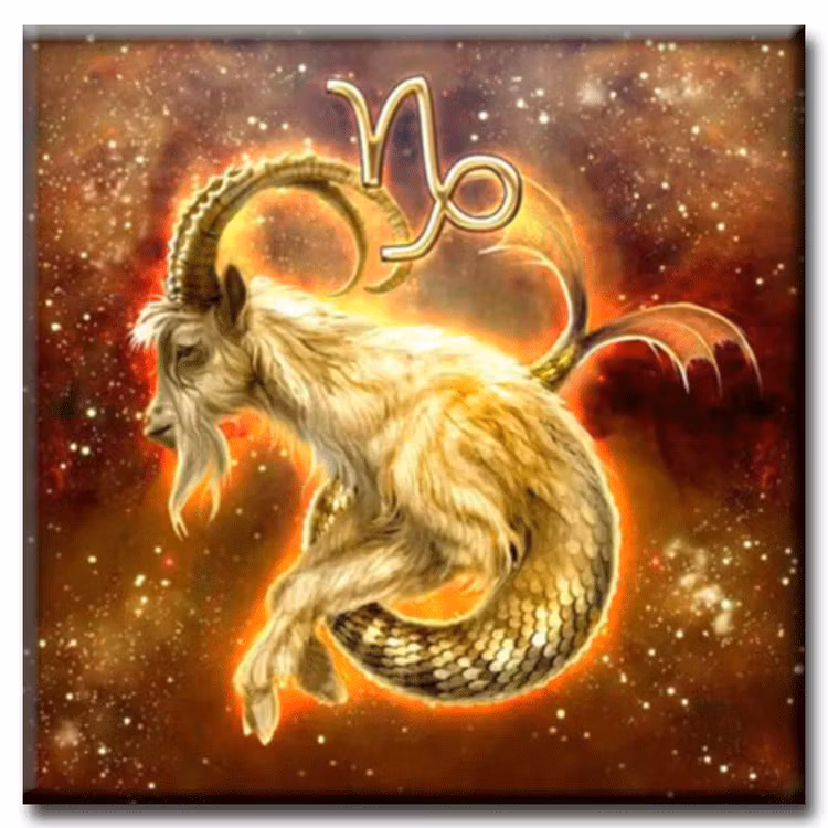 Diamanttavla Stjärntecken Stenbock 40x40