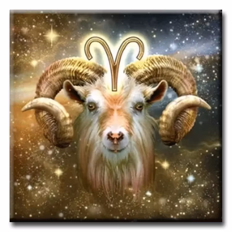 Diamanttavla Stjärntecken Väduren 40x40