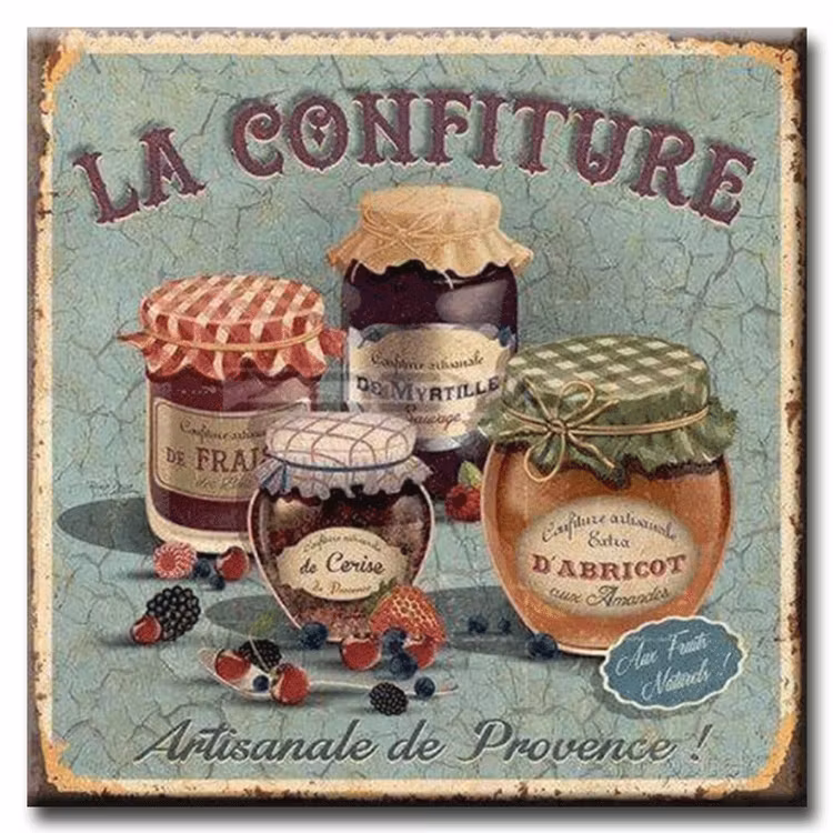 Diamanttavla La Confiture 50x50