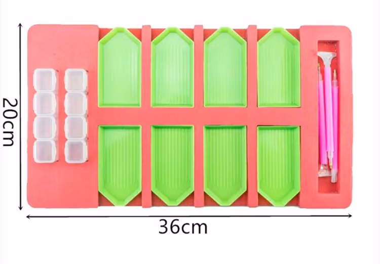 Diamond Painting Trågställ 8 Tråg 20x36 Cm