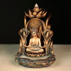 Thai Buddha Lotus Backflow Incense Burner