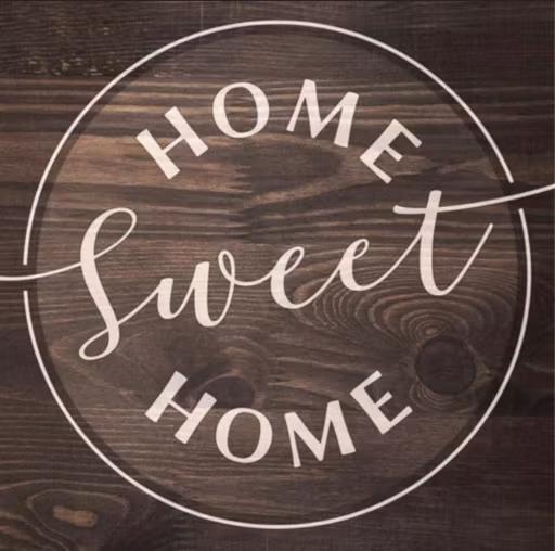 Diamanttavla Home Sweet Home 40x40