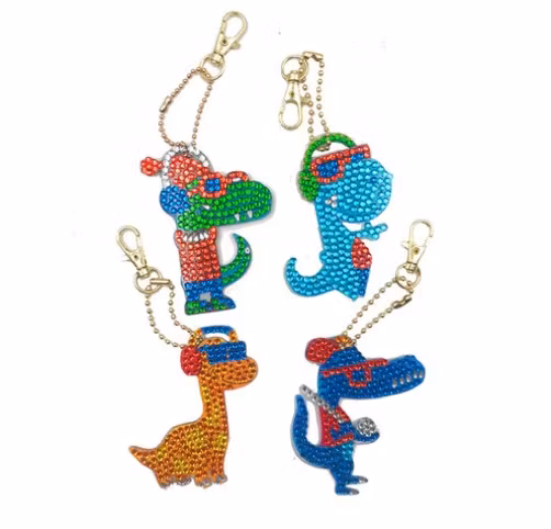 Nyckelringar Cool Dinos 4 pack