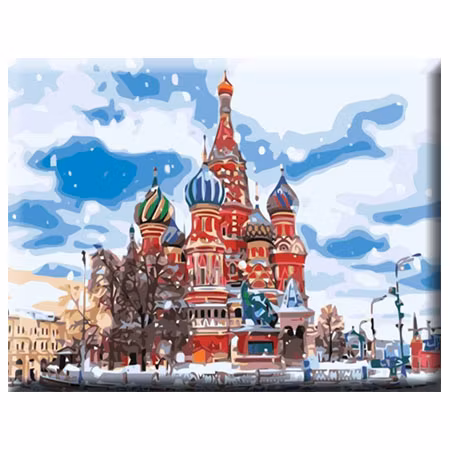 Paint By Numbers Vasilijkatedralen 40x50