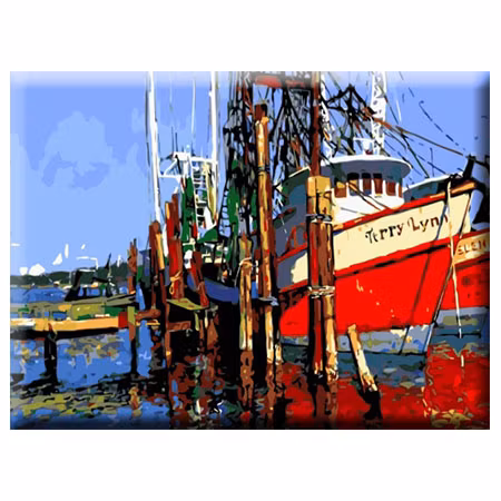 Paint By Numbers Shippers Boat 40x50