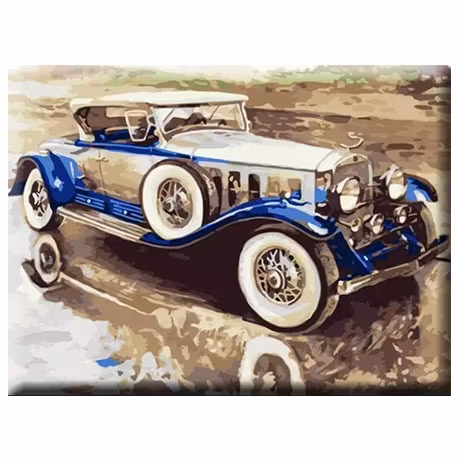 Paint By Numbers Bil Nostalgi 40x50