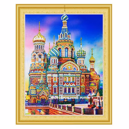 Diamanttavla Special Vasilijkatedralen 40x50 - Leveranstid 1-3 Dagar