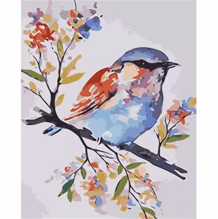 Paint By Numbers Little Color Bird 40x50