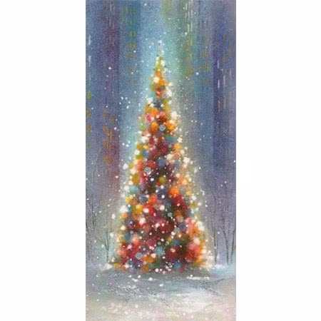 Diamanttavla Christmas Tree 40x80