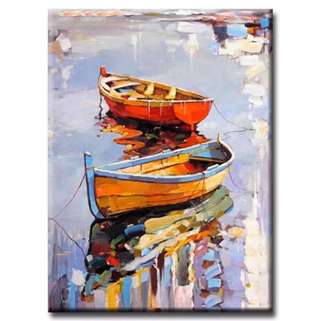 Diamanttavla Painted Sailboat 30x40