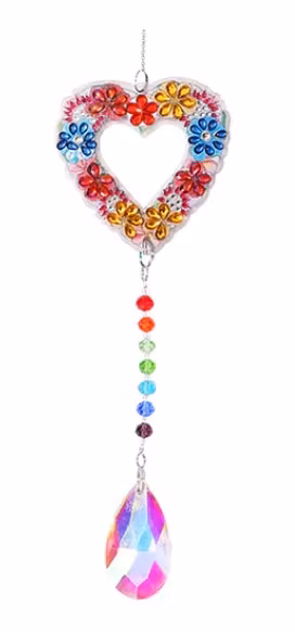 Diamond Painting Fönsterspel Vindspel Hjärta