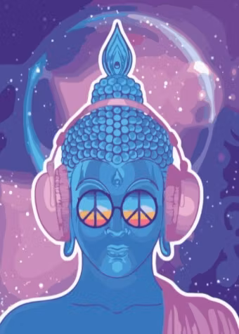 Paint By Numbers Urban Buddha 50x70- Leveranstid 1-3 Dagar