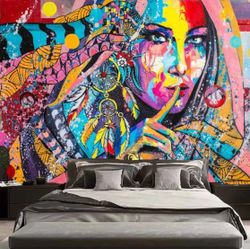 Gobeläng Tapestry Colorful Girl 200x150 Cm