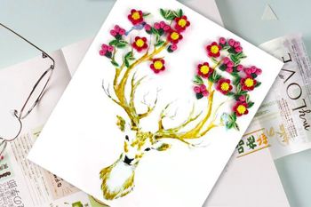 Quilling Deer A4