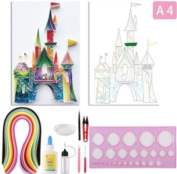 Quilling Castle A4 - Leveranstid 1-3 Dagar