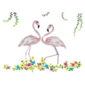 Quilling Flamingos A4 - Leveranstid 1-3 Dagar