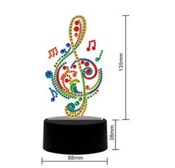 Diamond Painting Ledlampa Music ca 18 cm