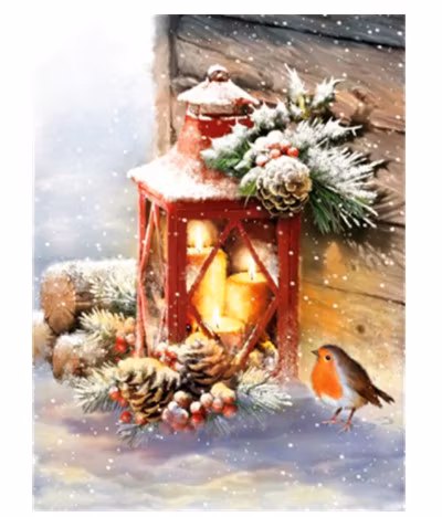 Diamanttavla (R) Vinterlykta 30x40