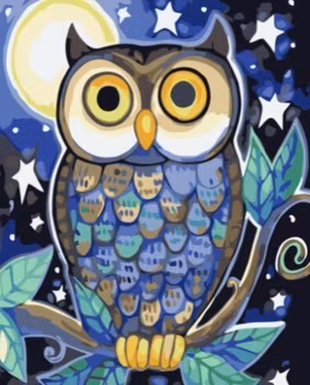 Paint By Numbers Nattuggla 40x50