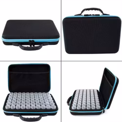 Pärlförvaring Väska Blå Med  60 Burkar