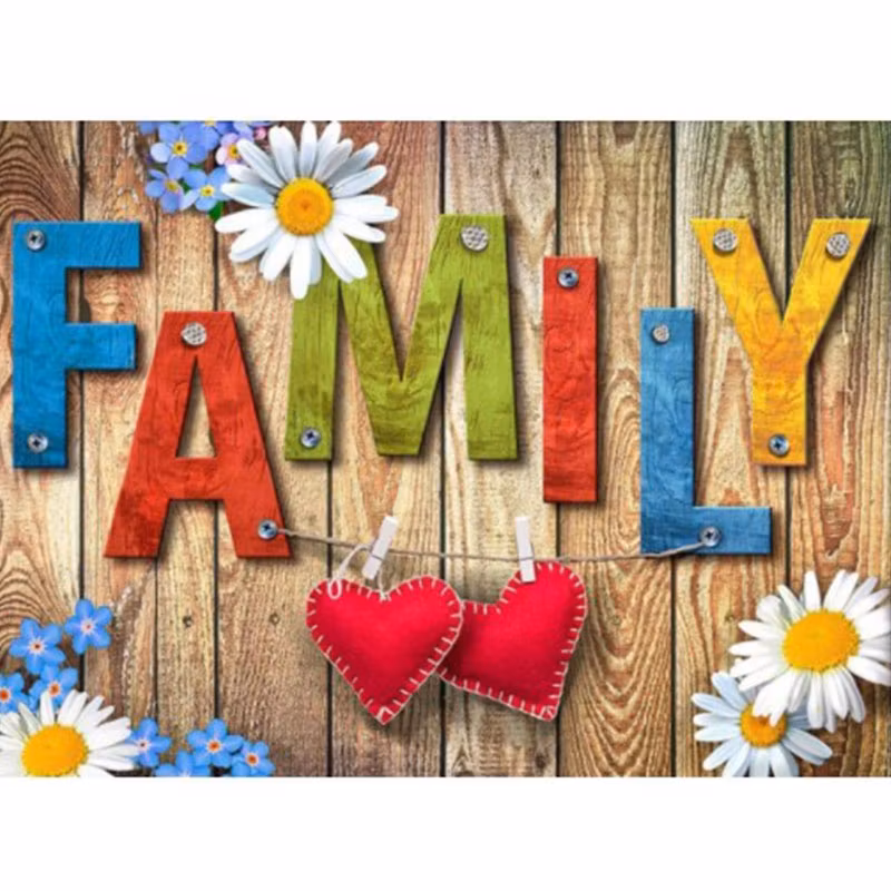Diamanttavla Family 40x50