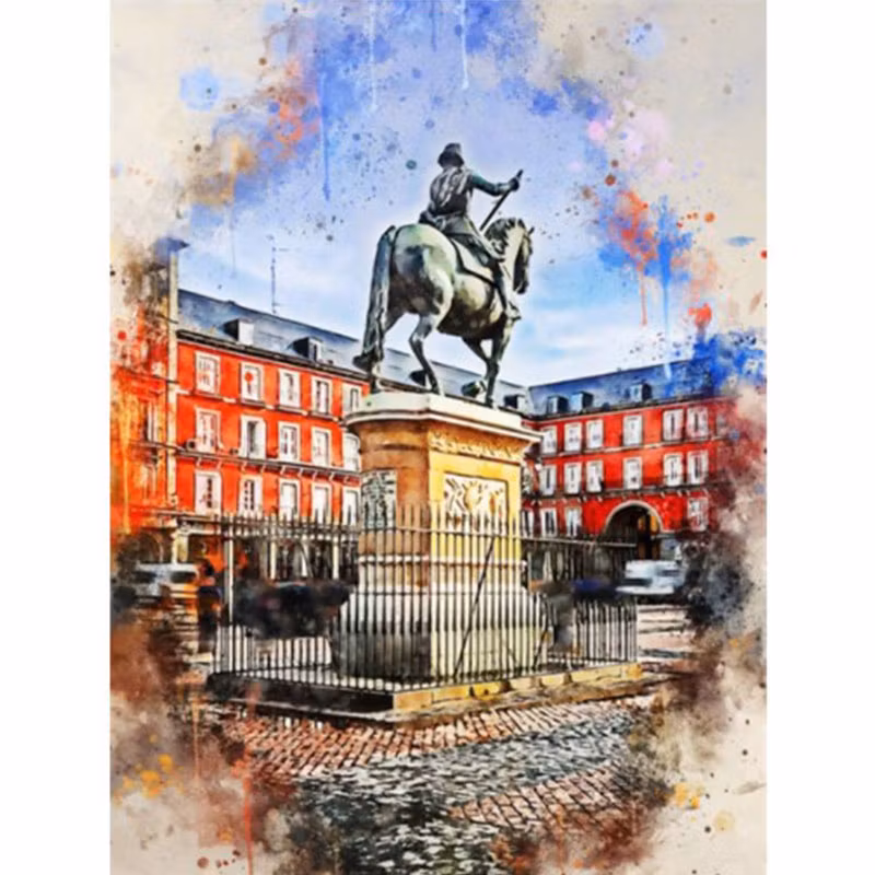 Diamanttavla Modiga Män 40x50