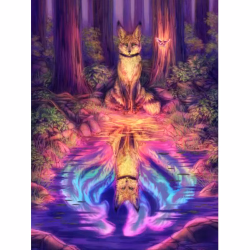 Diamanttavla Magisk Skog 50x70 - Leveranstid 1-3 Dagar