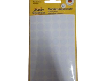 Diamond Painting Tillbehör Etiketter Runda 12 mm 270 st