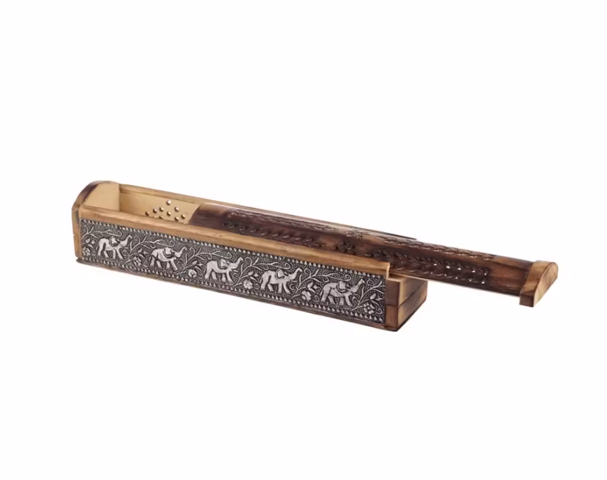 Rökelsehållare Rökelselåda Mangoträd Elefanter