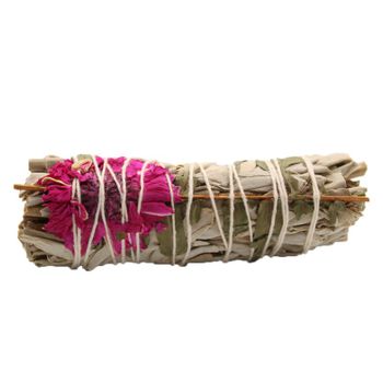 Smudge Vit Salvia Och Dalia och Morton Löv 10 cm