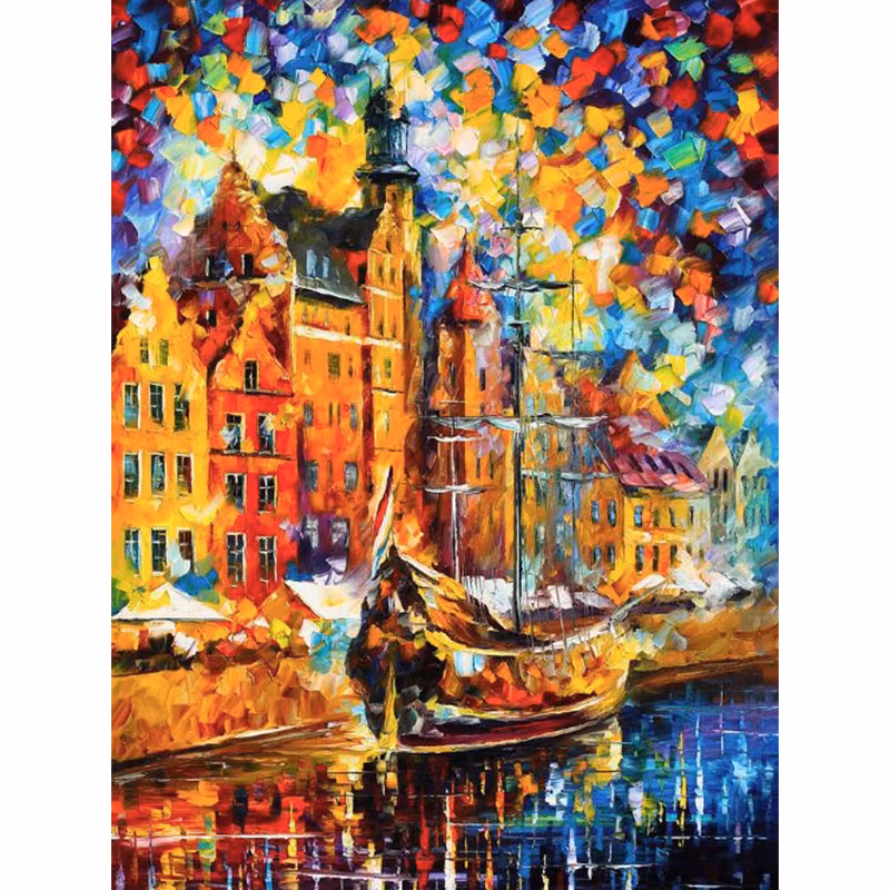 Diamanttavla Color Ship 40x50