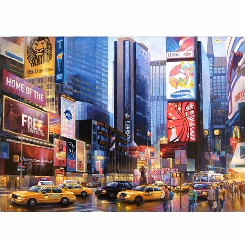 Diamanttavla NY City 40x50