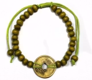 Lyckoarmband Feng-Shui Grönt