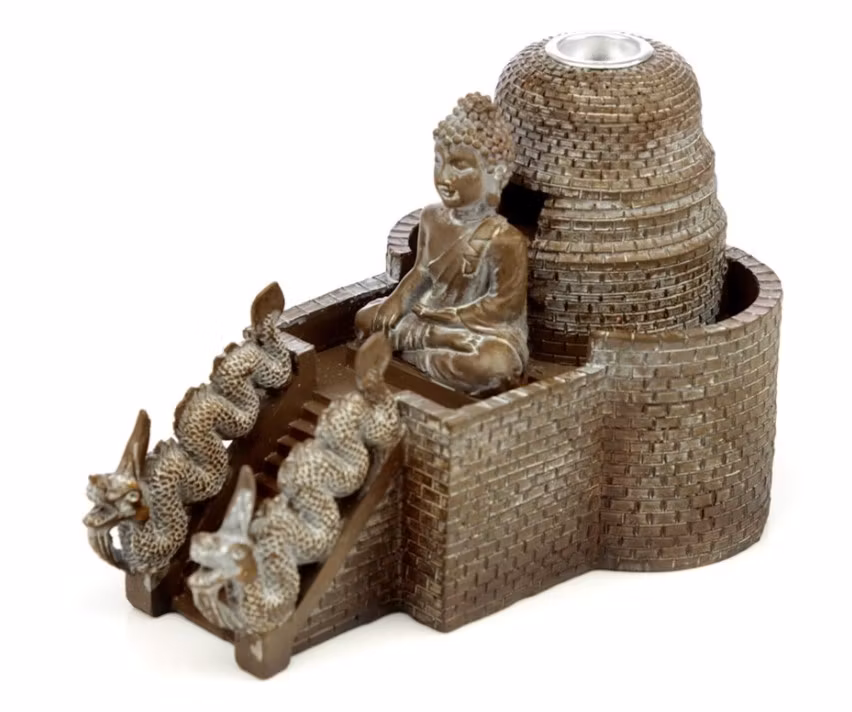 Thai Buddha Tempel Backflow Incense Burner
