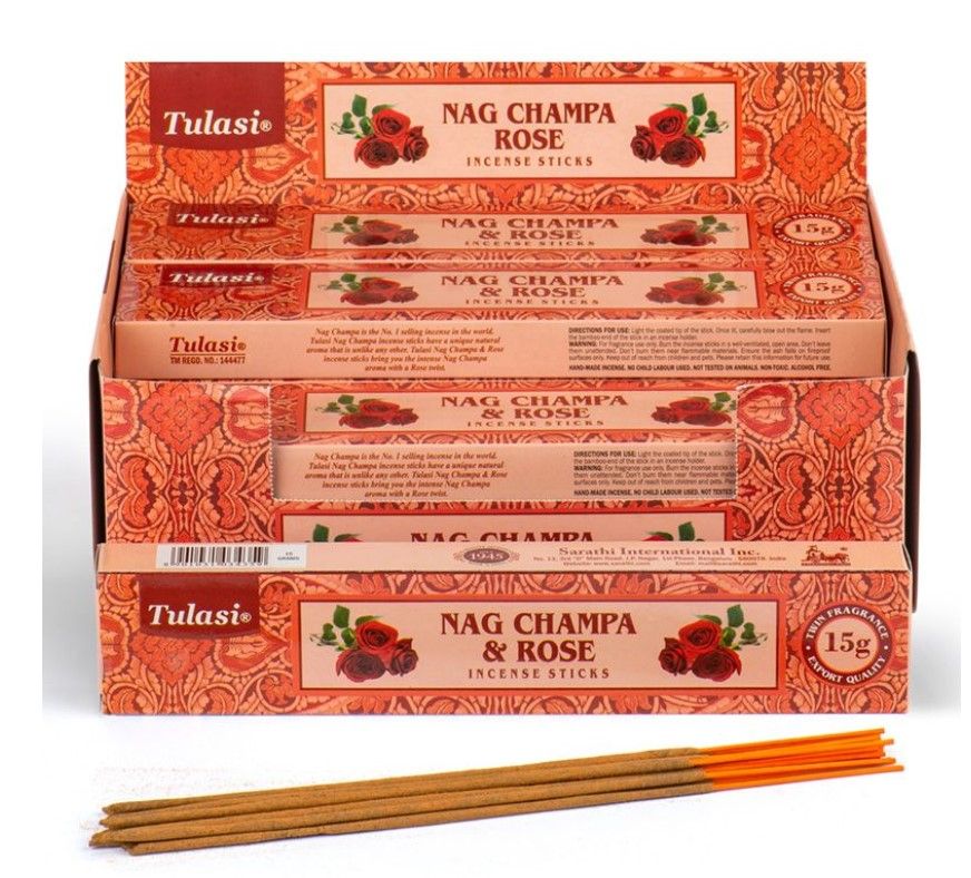 Rökelsepinnar Tulasi Nag Champa Rose