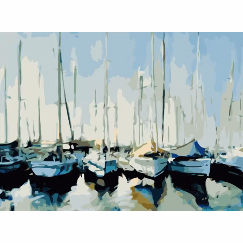Paint By Numbers Segelbåtar 40x50