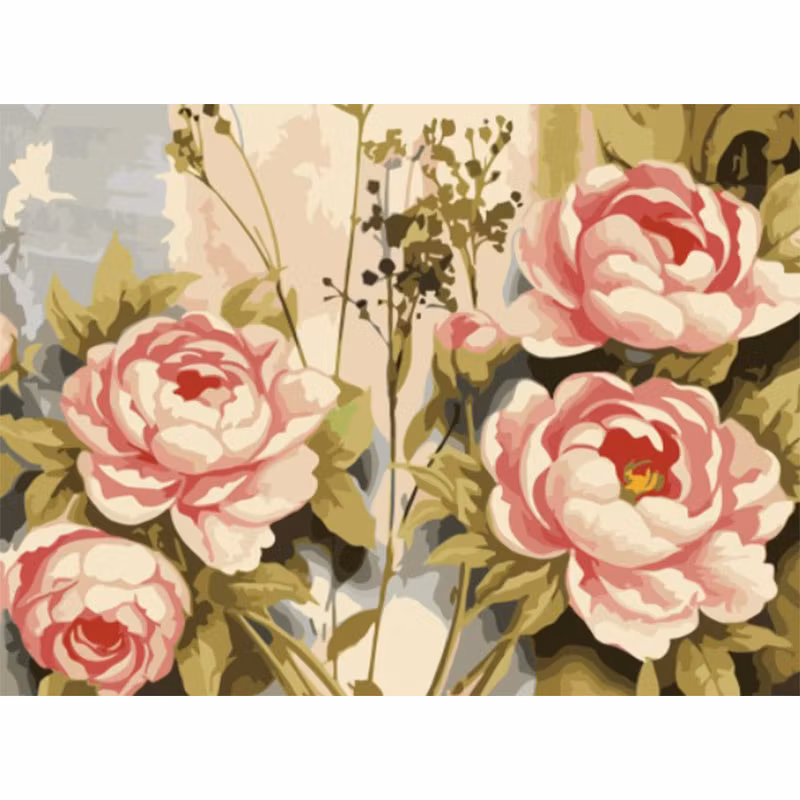 Paint By Numbers Rosa Pioner 40x50