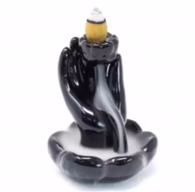 Rökelsehållare Backflow Hand And Lotus