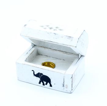 Rökelsehållare White Washed Kone Box