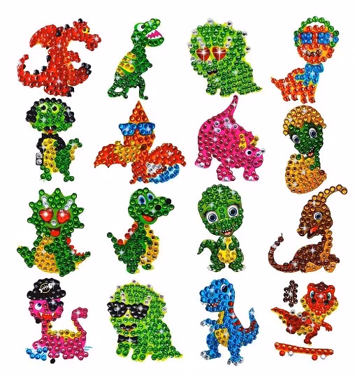 Diamond Painting Stickers Dinosaurier 16 st