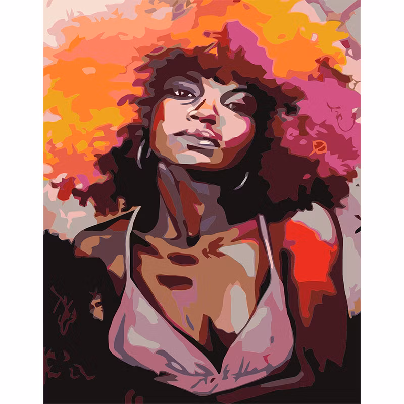 Paint By Number Cool Girl 40x50