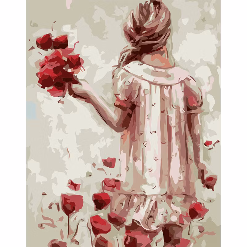 Paint By Number Vallmoflicka 40x50