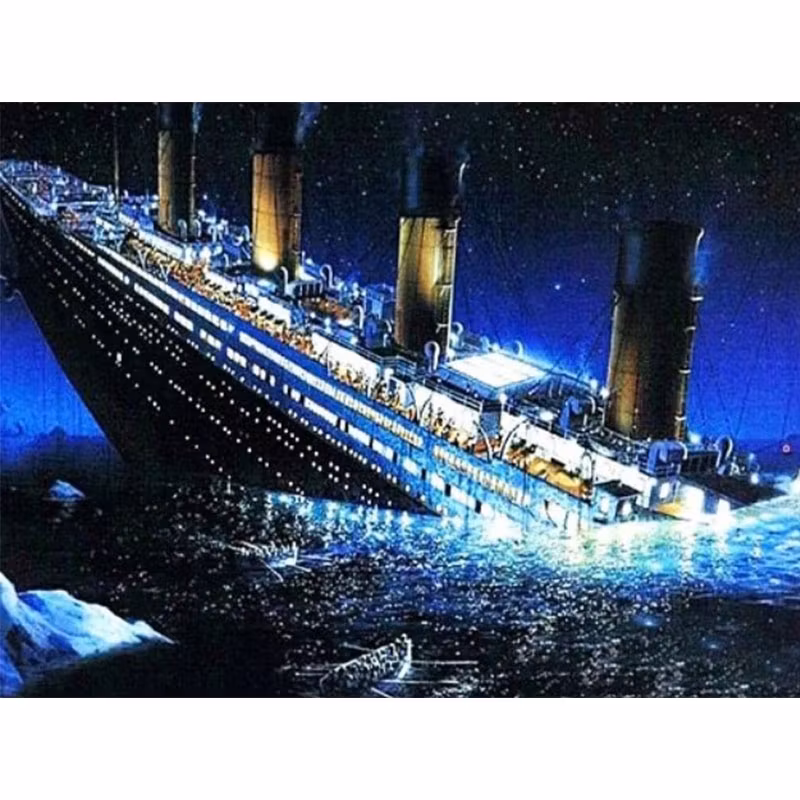 Diamanttavla Titanic 40x50