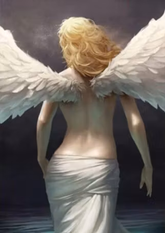 Diamanttavla Ängel 50x70