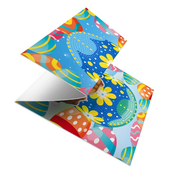 Diamond Painting Påskkort 8-pack (3-Vikta)