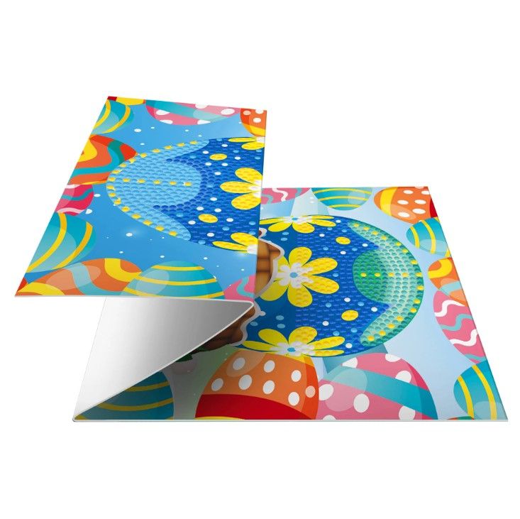 Diamond Painting Påskkort 8-pack (3-Vikta)