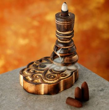 Backflow Rökelsehållare Mangoträd Happy Tree 10x12x14 cm