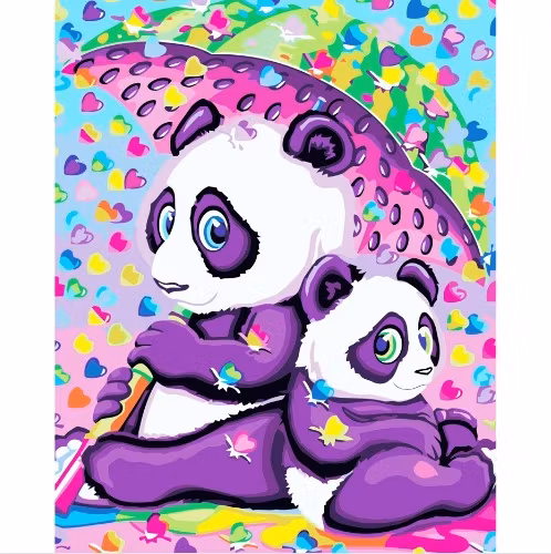 Paint By Numbers Color Panda 40x50