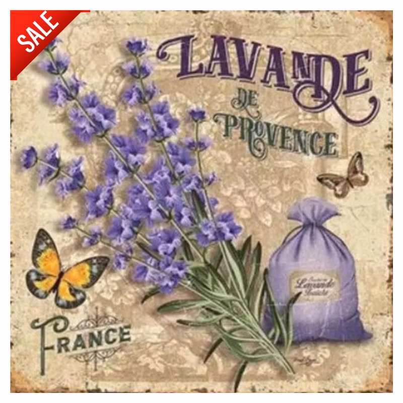 Diamanttavla Lavande De Provence 50x50